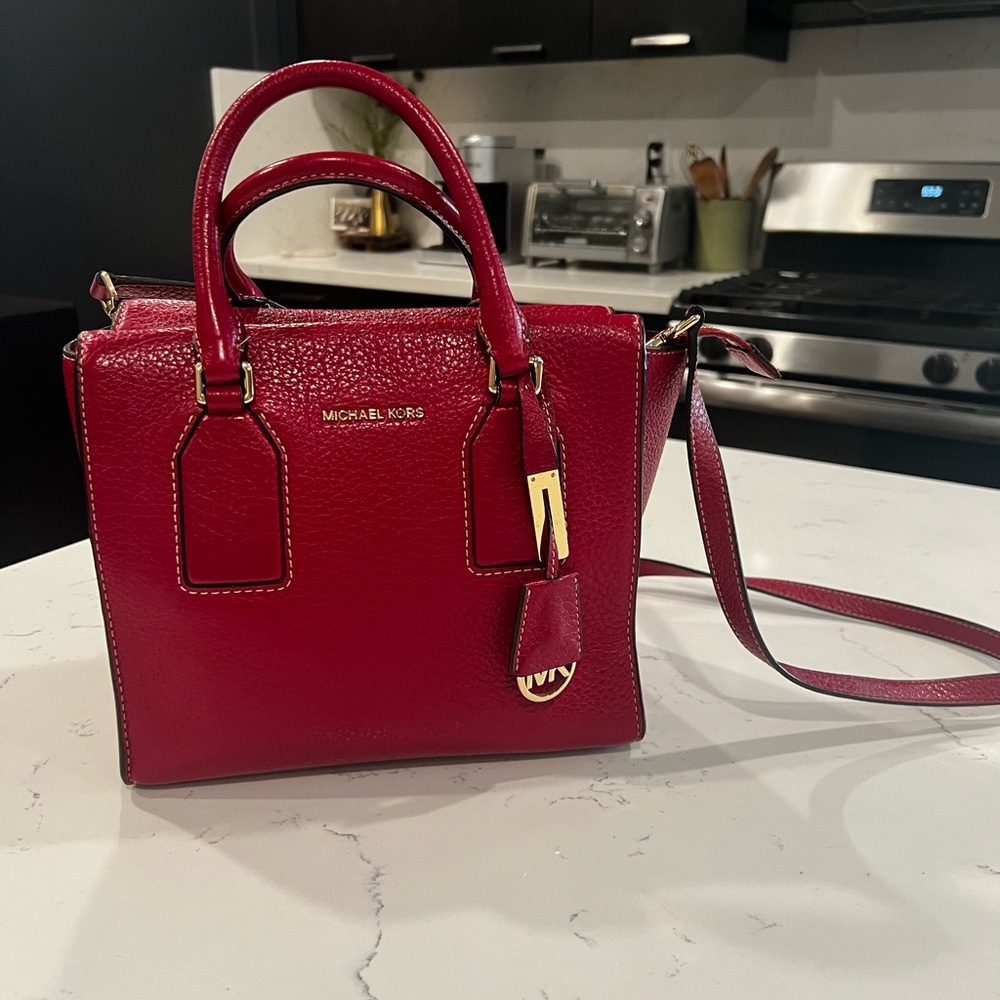 Michael Kors Cherry Red Satchel